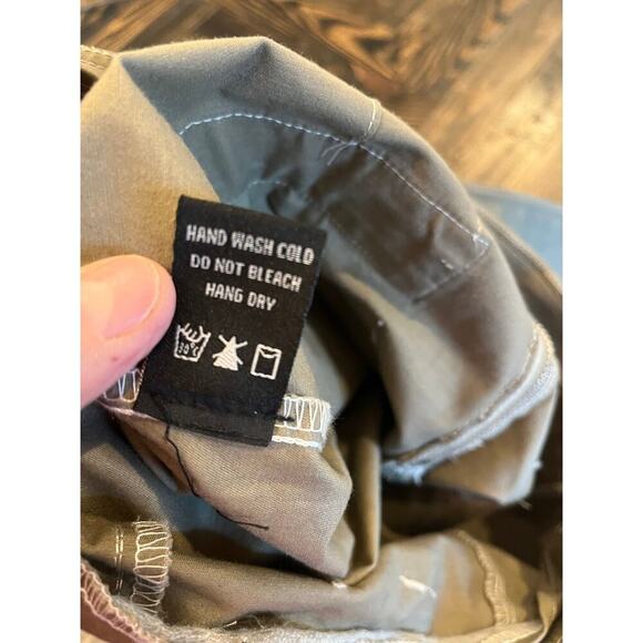 Soho Apparel Y2K Military Green Grunge Skirt Women Large Hobbit Spring Cargo - Picture 8 of 9